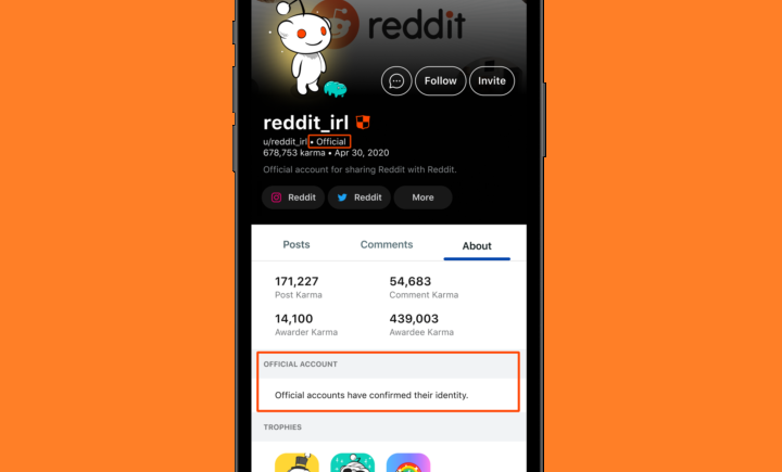 Reddit Tests is Own Verification Markers with ‘Official’ Profile Tags bit.ly/3Ouh00K #Socialmediamarketing #SMM #Digitalmarketing