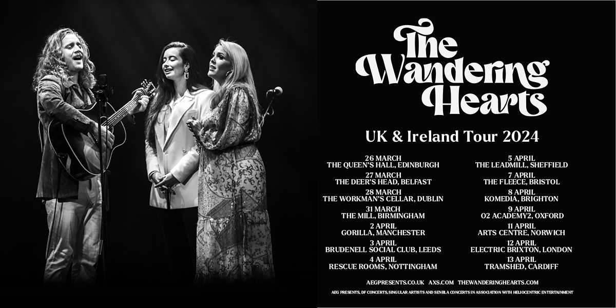 Acclaimed folk-americana group @thewanderinghearts have announced a UK and Irish Tour for early next year! 

Tickets go on general sale tomorrow at 10am: 

gigseekr.com/uk/en/concerts…