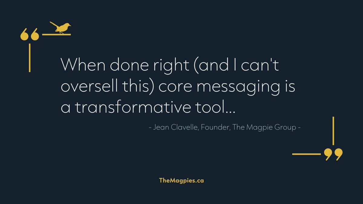 magpiegrp's tweet photo. "When done right (and I can't oversell this), core messaging is a transformative tool..." 🔥🔥🔥

Find 5 reasons to invest in core messaging in our latest blog:  https://t.co/Xzvql65JoX

#AgTwitter #CdnAg #WestCdnAg #marketing https://t.co/8bsUB2Cl4F