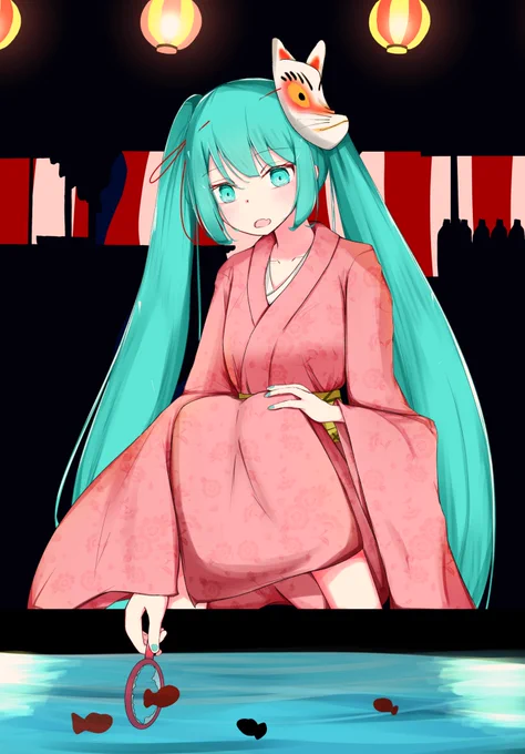 夏祭り#初音ミク 
