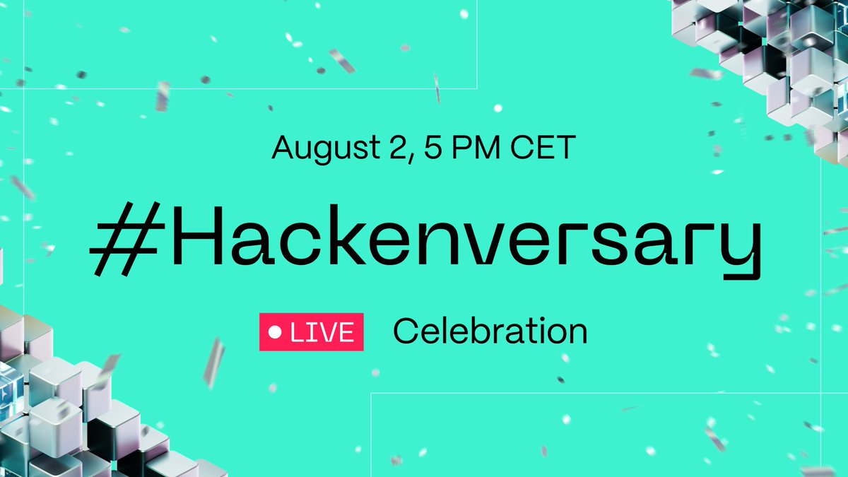 🎉 We're thrilled to invite you to our #Hackenversary Live Celebration!

Get ready to mark 6 incredible years with our team, featuring <a href="/buda_kyiv/">Dyma Budorin 🇺🇦</a>, <a href="/jerh17/">Yev🇺🇦</a> &amp; our other extraordinary Hackenners, and $HAI community

📅 Aug 2nd, 5 PM CET 👇
youtube.com/watch?v=C7Vmi5…