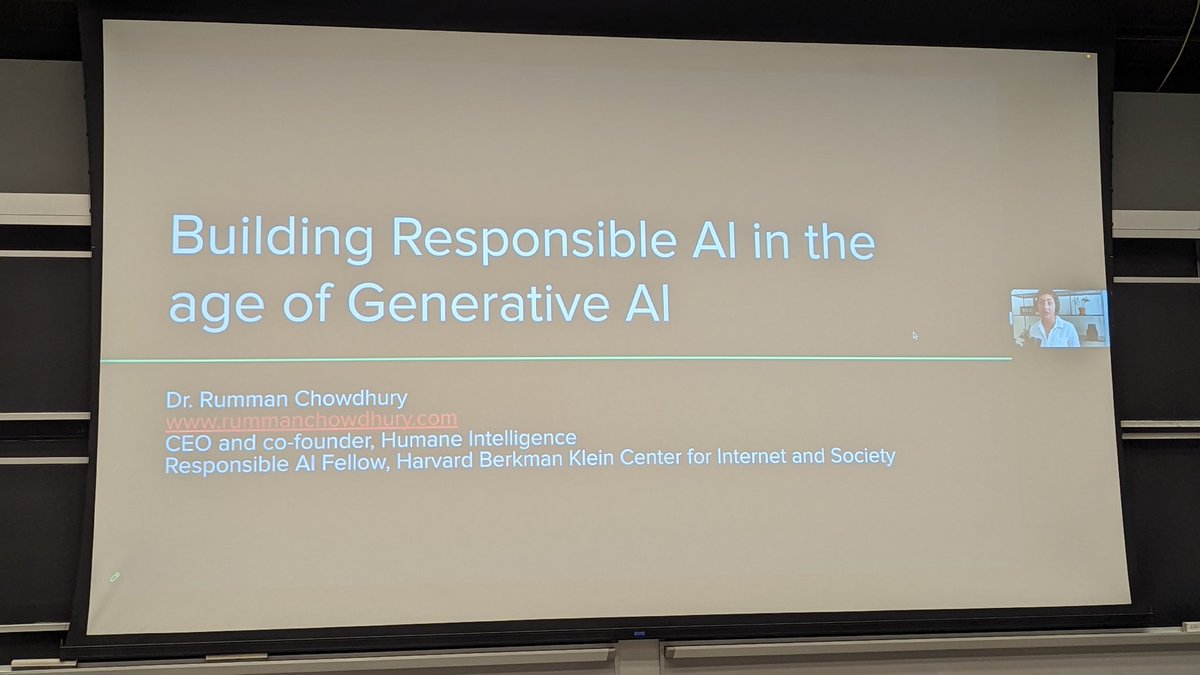 just_cameron's tweet image. Ramman Chowdhury is presenting a great talk on responsible AI at #JuliaCon say 2!
