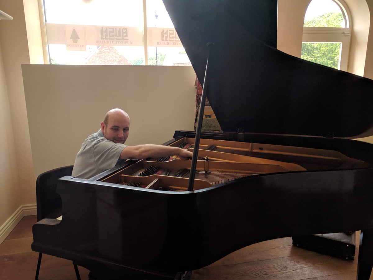 pianotunermjr's tweet photo. Tuning two pianos at 'The Black Country Living Museum' in 'Stanton's Music Shop' that has just recently been opened. It is like going back in time to the late 1950s. Well worth a visit.
#blackcountrymuseum #blackcountrylivingmuseum #piano #pianist #music #musicians #stantons https://t.co/ciHUfdDFkw