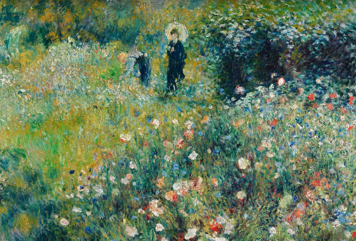 victoriamolcc's tweet photo. “Me gustan los cuadros que me dan ganas de pasearme por ellos”.

Esto decía Pierre-Auguste Renoir, y es que para él lo esencial estaba en los cinco sentidos. 

En esta obra, Renoir se encuadra por completo dentro del Impresionismo usando un precioso juego de colores y manchas. https://t.co/Btk4q53w2J