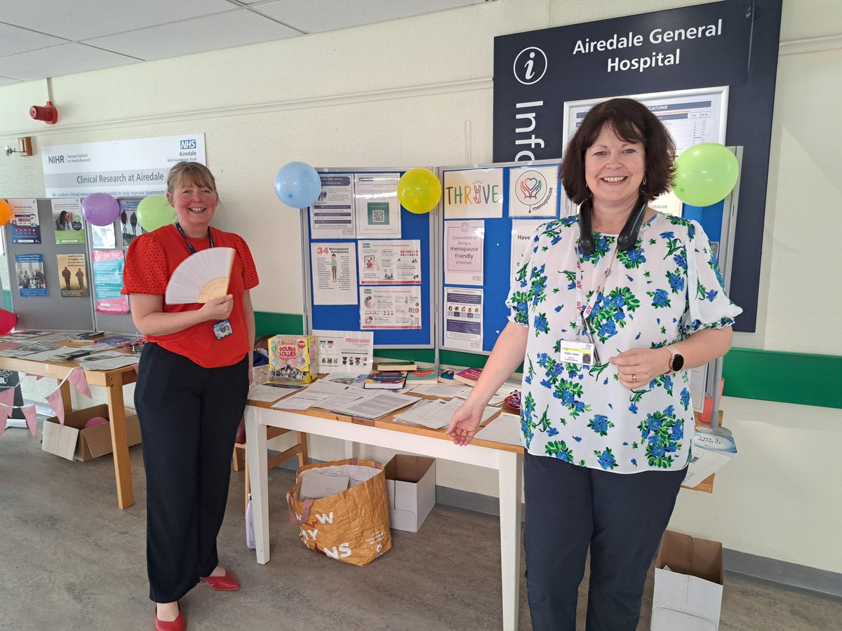 AiredaleNHSFT's tweet image. As part of our #InclusionWeek there are stands on the top landing of the hospital today, tomorrow and over the weekend, focusing on men's health issues, and also menopause support.  Drop by and have a look - and if you have any questions please contact the Employee Health team 🙂