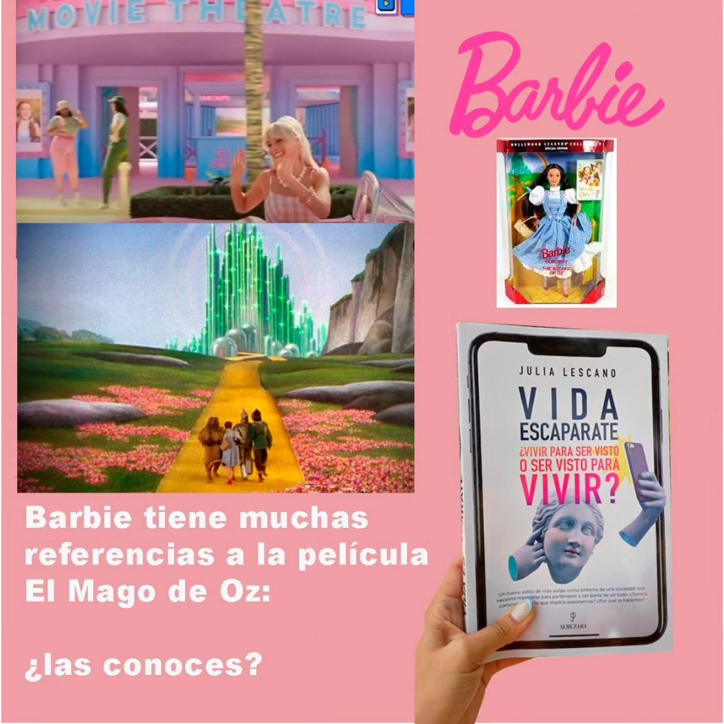 JuliaLescano22's tweet photo. Hoy en #TropicoDeLetras 🎧🎙️ hablaré junto a @tonigar36610033 y @AnaZavalaga  sobre el fenómeno #Barbie

Hay muchas coincidencias con mí libro #VidaEscaparate

Los esperamos hoy  22hs España con @emilio_bravo__  y @Luz_enletras  en @TropicoDeLetras  desde https://t.co/tirn9iIgwn https://t.co/jBcVZWFLPP