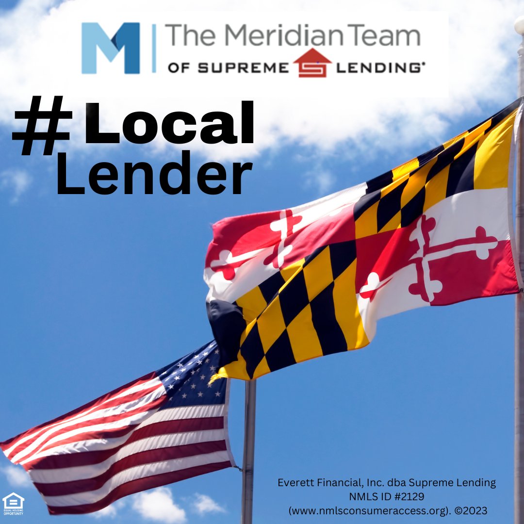 As a Local lender, we live and operate in the same locality as you, we have an intimate knowledge of the people in the area and the housing market. If you're looking to buy or refinance and want to use a lender who understands the local market #maryland call us!
#locallender