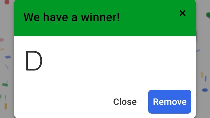 menyentuh layar monitor dengan kedua tangannya, wheel tersebut berputar.

"huruf pertama untuk permainan kali ini, adalaaaaaah....."

hingga jarumnya menyentuh suatu huruf.
"𝙟𝙚𝙣𝙜 𝙟𝙚𝙣𝙜, huruf D! yang punya kata dengan awalan huruf D, ayo dicoret kekeke~"