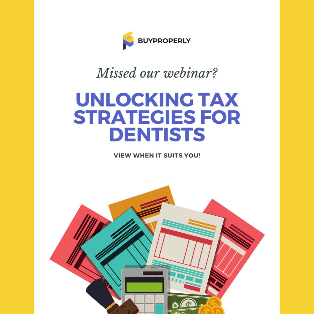 📢 Missed the webinar? No worries! 🎥 Watch the replay now! Topic: 'Profitable Smiles - Unlocking Tax Strategies for Dentists' 📈 Featuring: 🔹 Khushboo Jha- CEO, BuyProperly Limited 🔹 Anil Sharma- President, A4 Tax & Accounting Professional Corp. 🔗 hubs.la/Q01Z6ctV0