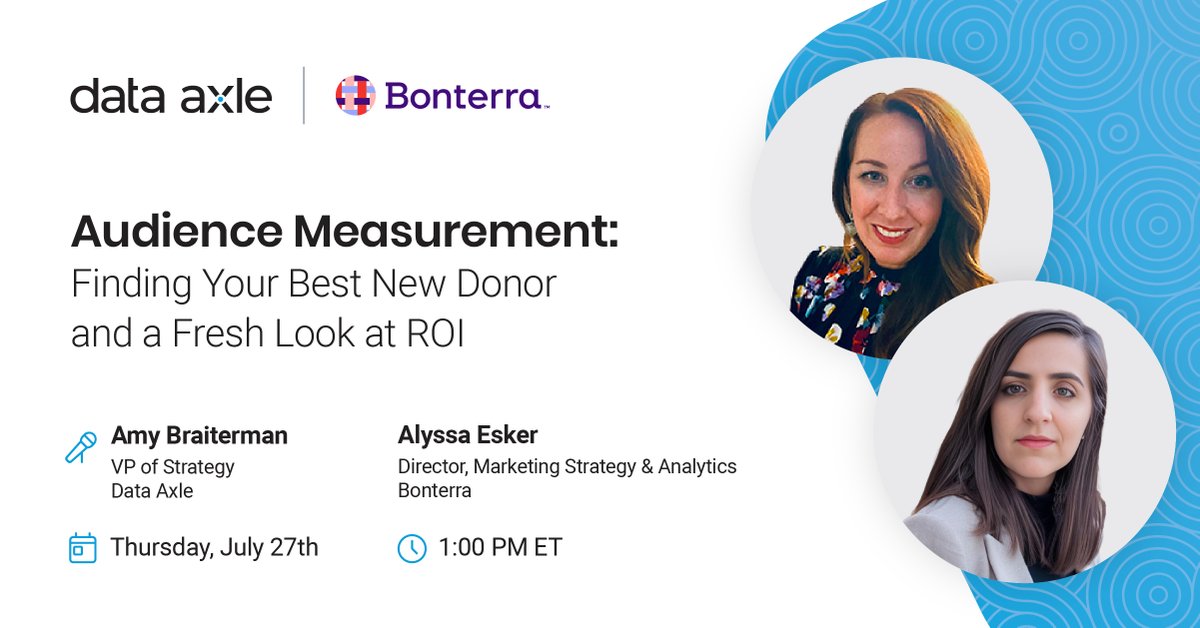 Today's the big day! There's still time to register for our webinar featuring Amy Braiterman and Alyssa Esker of <a href="/BonterraTech/">Bonterra</a> as they discuss how to find your best donors, real world campaigns and hard results. bit.ly/44We6Yf