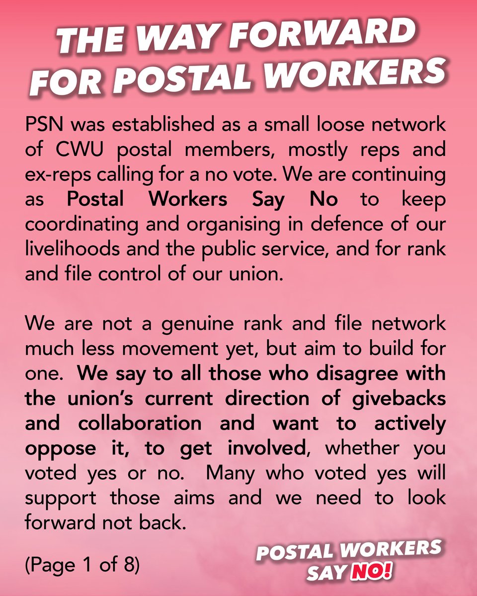 Postal Workers Say No tweet media