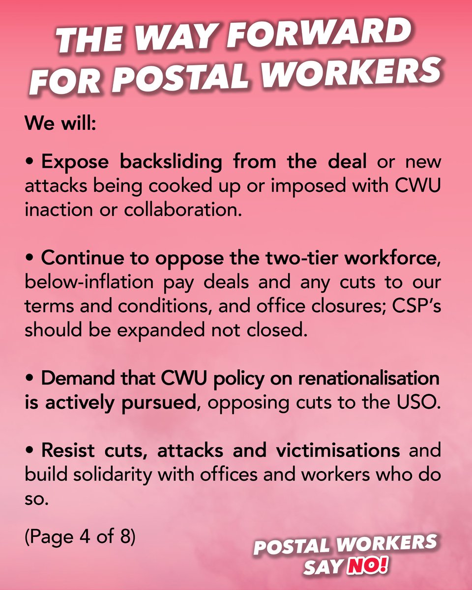 Postal Workers Say No tweet media