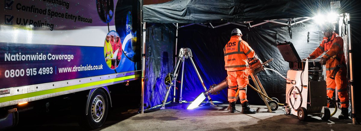 Drainsids's tweet photo. What is Trenchless Relining?
UV pipe relining and patch repairs eliminate the costs and disruption of excavation works when needing to repair or replace a pipe. 
The pipe is lined with a glass fibre lining that restores the structural integrity of the pipe for another 100 years! https://t.co/z6MELxGkg6