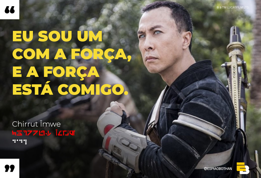 EspiaoBothan's tweet photo. Hoje é um dia especial, pois Donnie Yen completa 60 anos! Parabéns!🎂 

#StarWars #Frases #Quotes #Aniversario #Birthday #ChirrutImwe #RogueOne #DonnieYen https://t.co/wUHnyj9pol