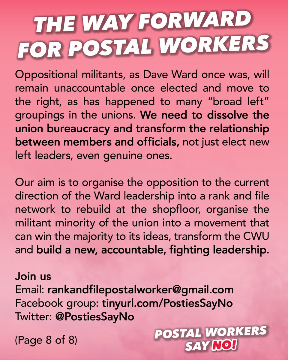 Postal Workers Say No tweet media