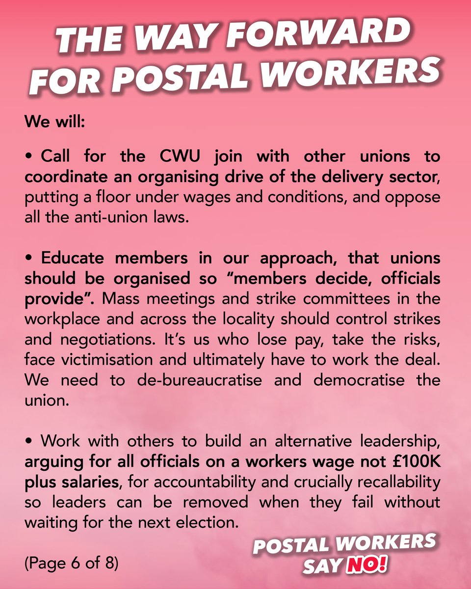 Postal Workers Say No tweet media
