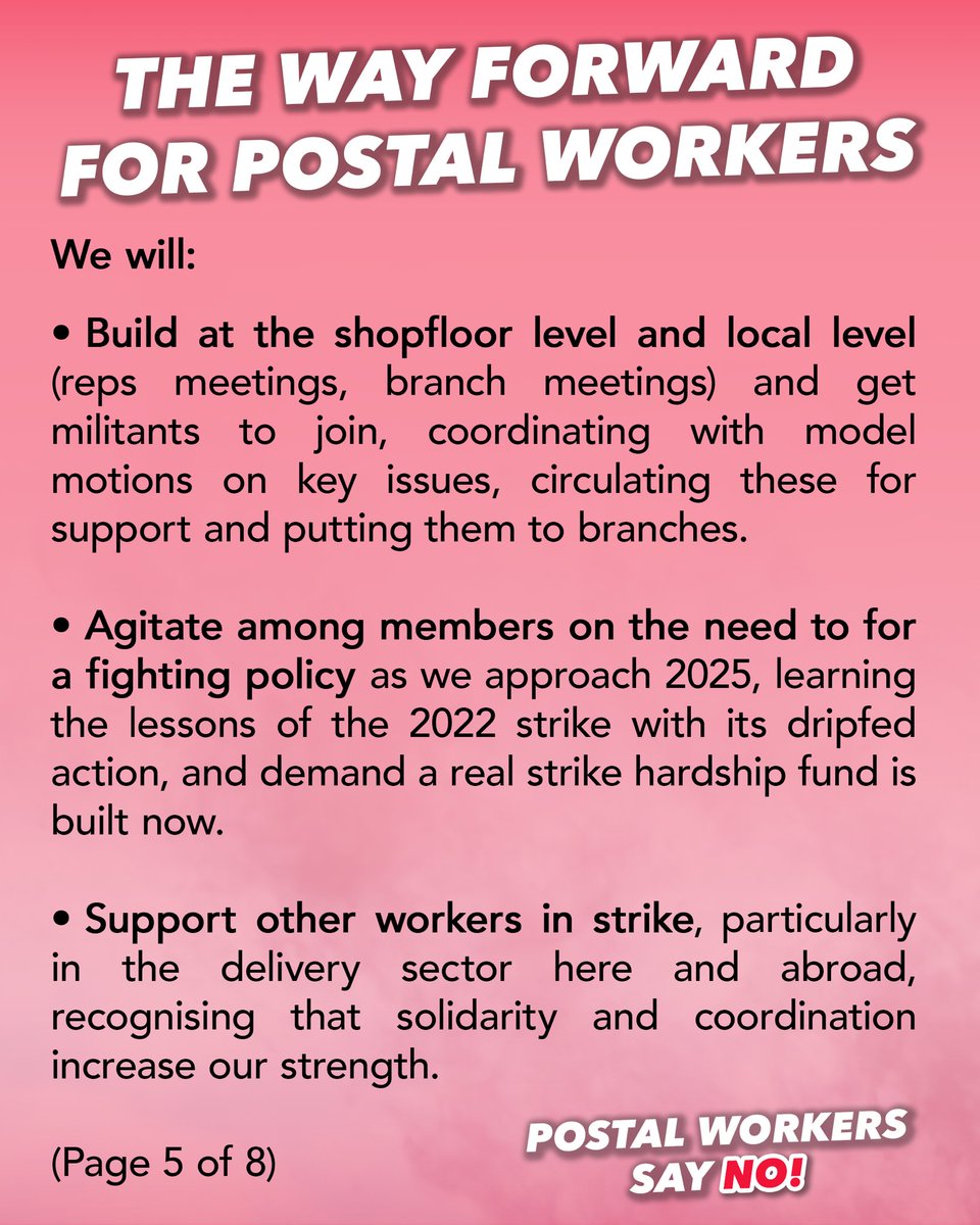 Postal Workers Say No tweet media