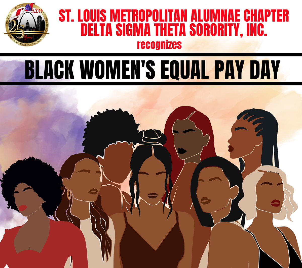 Today is Black Women’s Equal Pay Day. Stop discrimination in the workplace. 

#blackwomencantwait
#blackwomensequalpayday
#dstslmac
#dst1913
#economicjustice