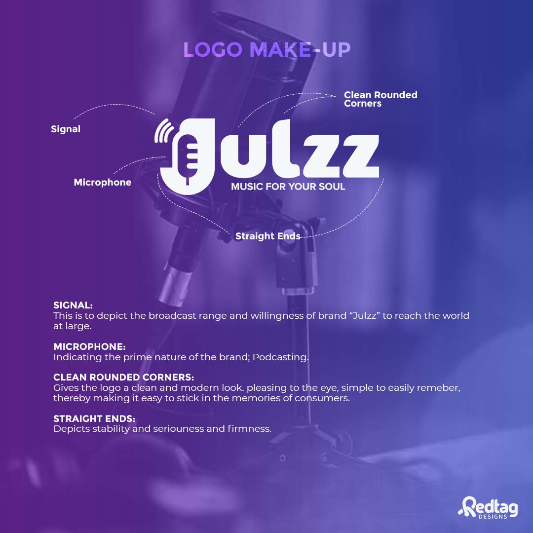 redtagdesignsgh's tweet photo. Logo design made for podcast brand Julzz. #Logo #LogoDesign #LogoDesigner #Ghana #Branding #redtagdesignsgh https://t.co/rs6hEZcm1o