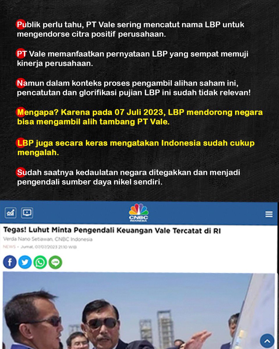 Sudah lama kita mengalah waktunya sekarang berjuang mendapatkan hak keuntungan lebih untuk negara #MenteriESDMvsLBP