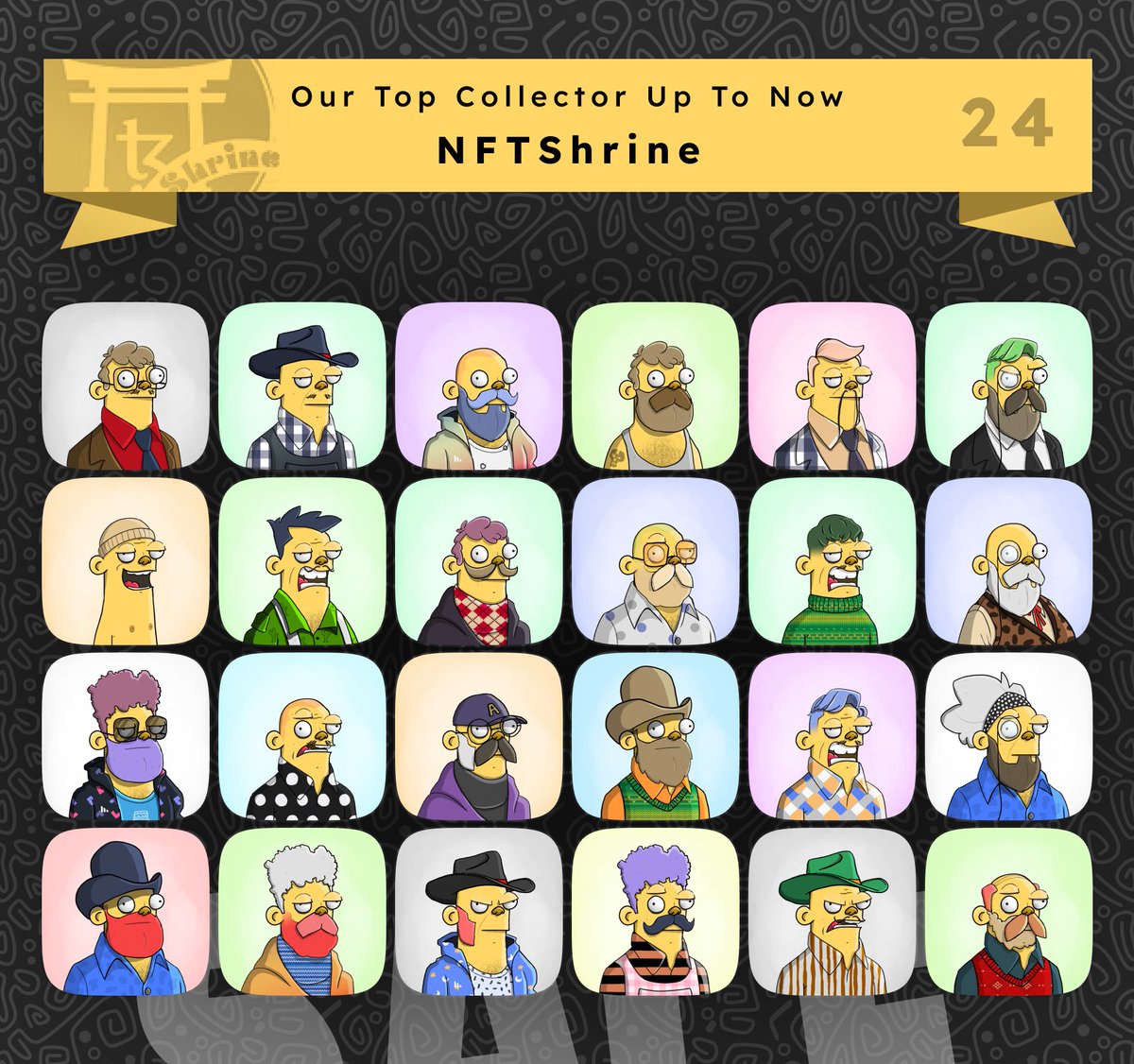 RococoFamily's tweet photo. 🚨@MirceaTez is our top collector up to now🔥 by collecting 24 Rococo NFTs🤩
Thanks for your supports dear NFTShrine🔥🏯💛
#RococoFamily #topcollector #tezosPFP #tezoscommunity #objktcom https://t.co/KIMHEw707P