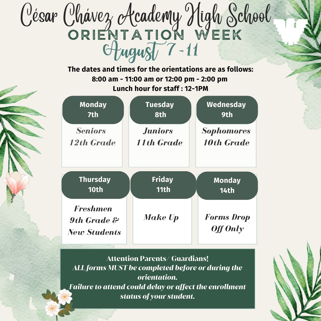 aztecwaterman's tweet photo. #CCAHS #Orientationweek  August 7-11 https://t.co/quKxR1SzoH