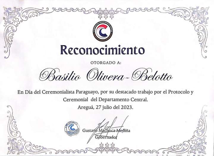 Felíz día del Ceremonialista Paraguayo!!!
