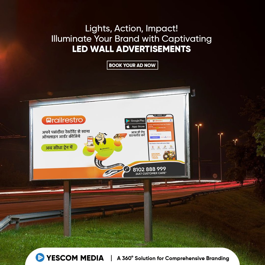 MediaYescom's tweet photo. Lights On, Brand On! Ignite Your Business with Captivating LED Wall Advertisements. Make a lasting impact on your audience as your brand shines brightly in the spotlight. Don't wait for success to find you – Let our LED walls illuminate your path to greatness!

#LEDWallAds https://t.co/UtUgkXcgYn