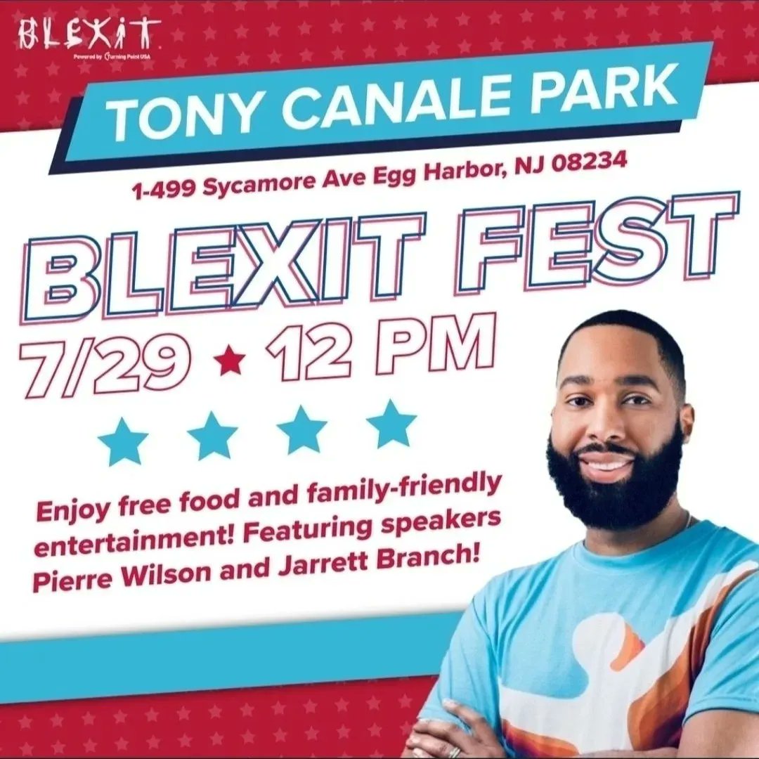 BLEXITRI's tweet photo. #BLEXITFest Music Festival 7/29! -a family-friendly extravaganza showcasing local bands, Javy y su Truco and The Burnsiders, &amp;summertime treats. W/keynote speaker @ThePierreWilson,  @Jaeworldview &amp; @KalasiaRicher championing freedom, faith &amp; family values, prepare to be inspired. https://t.co/7mTScBbxIL