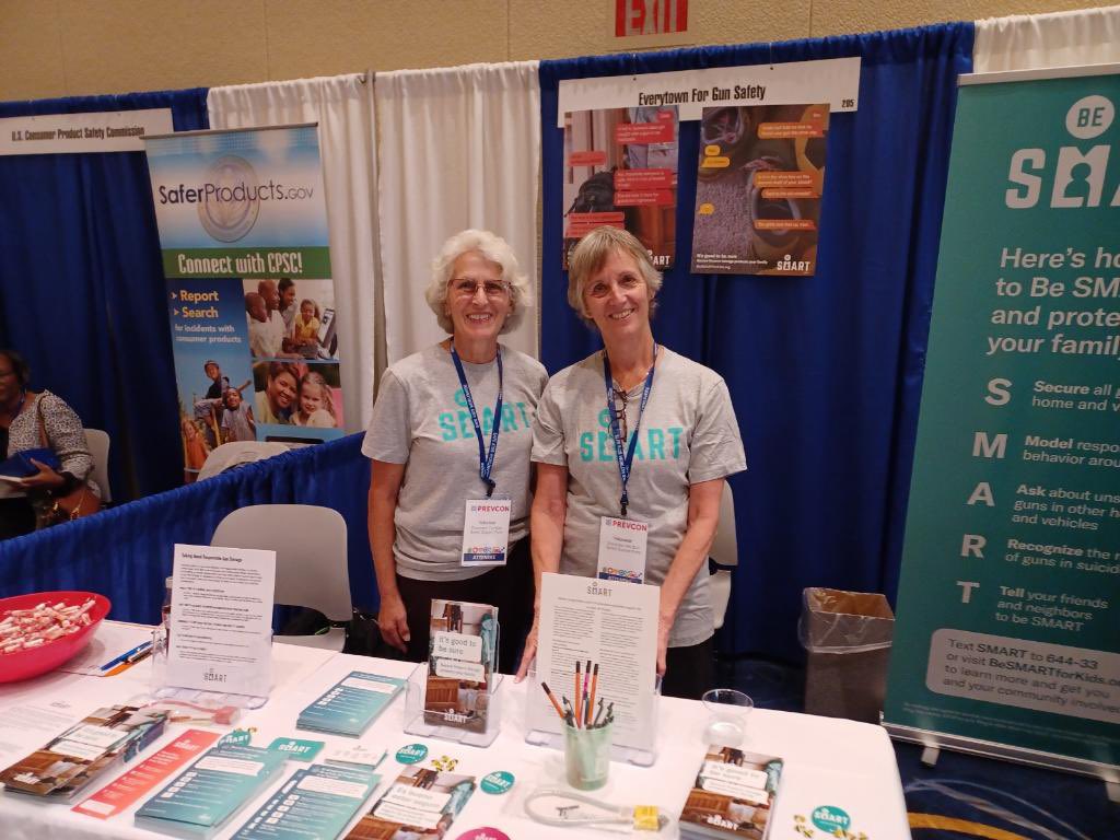BuzzNicki's tweet photo. Firearms are the leading cause of death among children in the United States. That’s why it’s more important than ever for parents and caregivers to know how secure firearm storage works &amp; this week Maryland #BeSMART volunteers tabled at @safekids #PrevCon 
https://t.co/acWScGUDlp https://t.co/RSaw9nDq6U