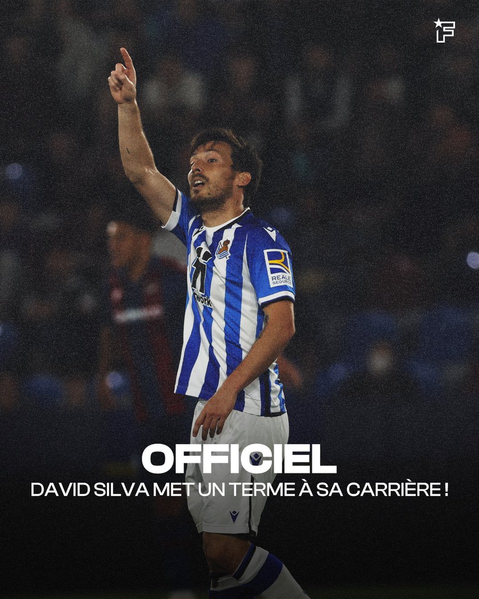 footmercato's tweet photo. 🚨 OFFICIEL !  David Silva (37 ans) annonce prendre sa RETRAITE ! https://t.co/cazLtG23ej