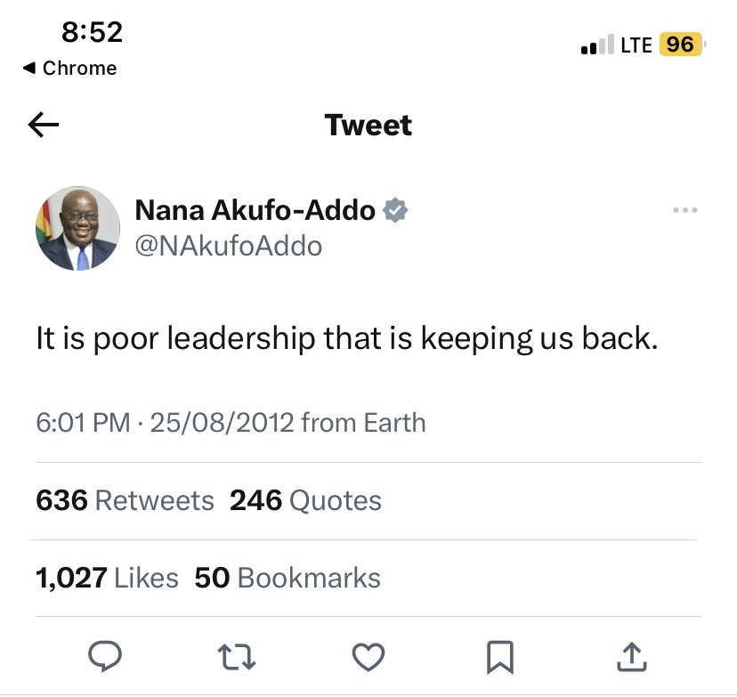 What happened to Our president?