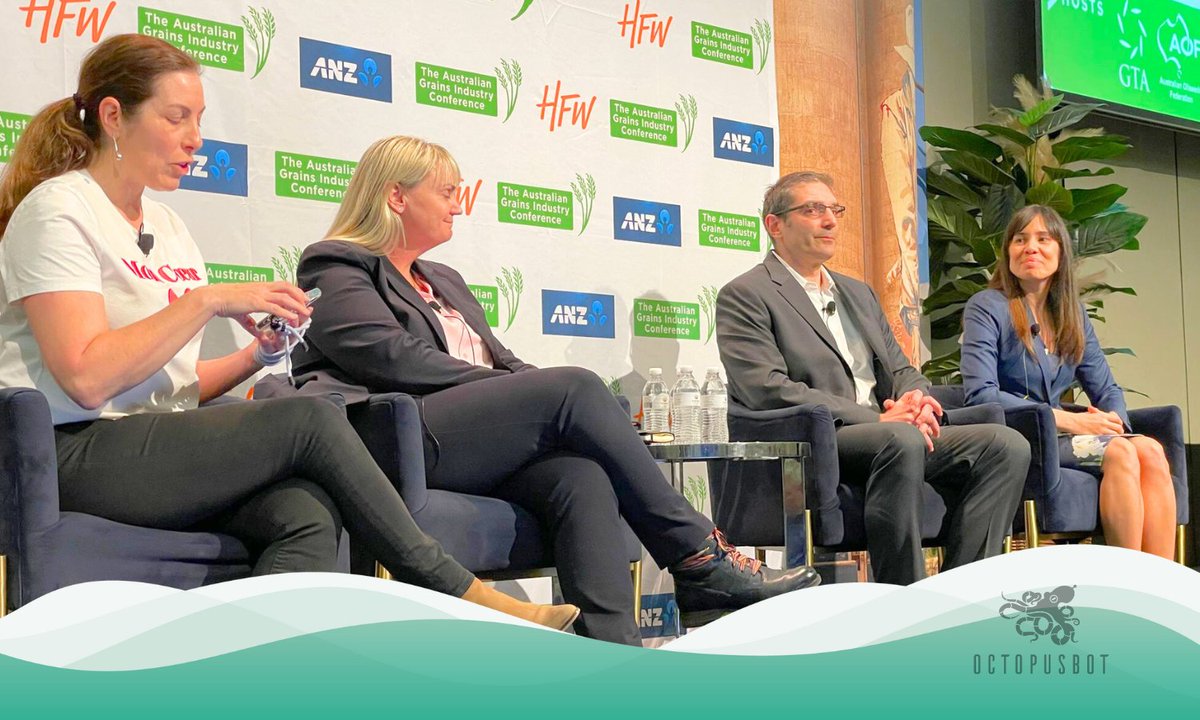 Octopusbot1's tweet photo. πΈ Octopusbot celebrates success at 2023 Australian Grains Industry Conference. Founder & Director, Carolina Ferreira, presented on AI's transformative power in agriculture, leaving a lasting impact on attendees.
#AIinGrains #AGIC2023 #Octopusbot1 https://t.co/rFjrRRxVAG