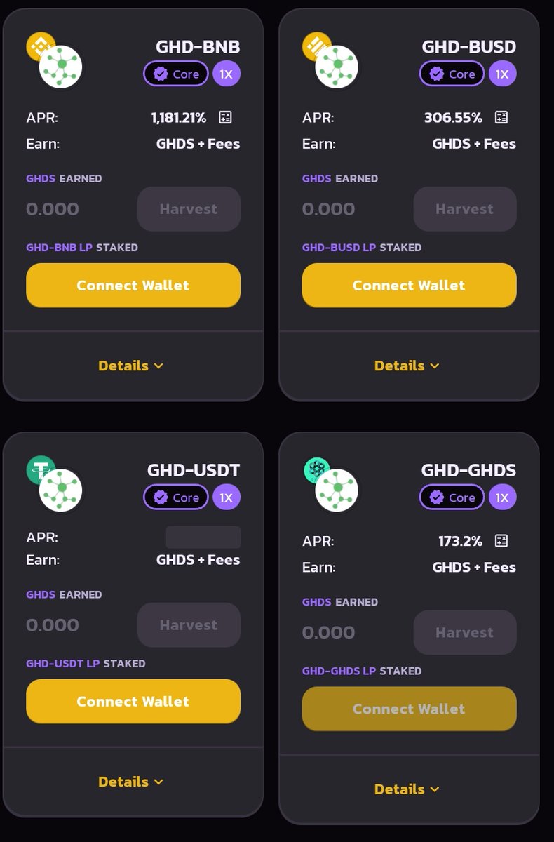 giftedhandsGHD's tweet photo. 🔥Staking GHDS to Earn GHDS pool and farms 🚜 

☄️Staking GHD  LP to  Earn $GHDS 

🧸👉 https://t.co/eHscvMfrjm

#Giftedhands #GHDS #GHD #Staking https://t.co/6Aqy87agSE