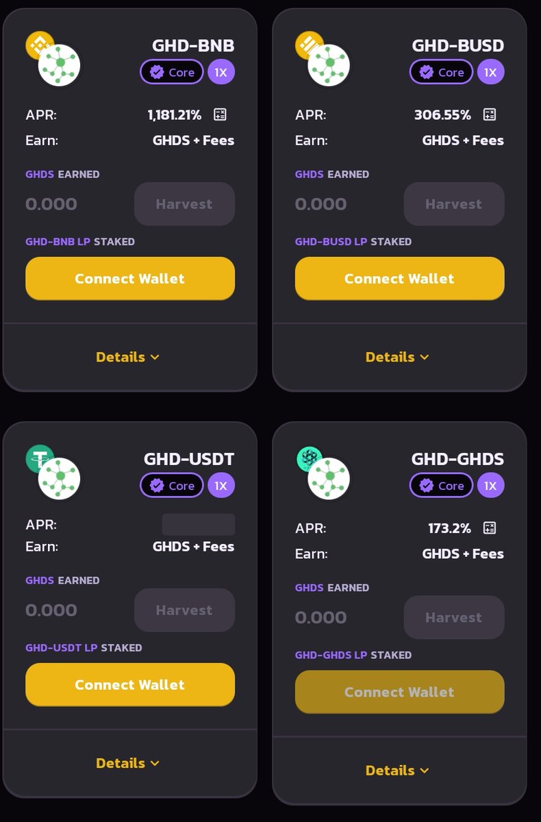 🔥Staking GHDS to Earn GHDS pool and farms 🚜 ☄️Staking GHD LP to Earn $GHDS 🧸👉 giftedhands.exchange/farms #Giftedhands #GHDS #GHD #Staking