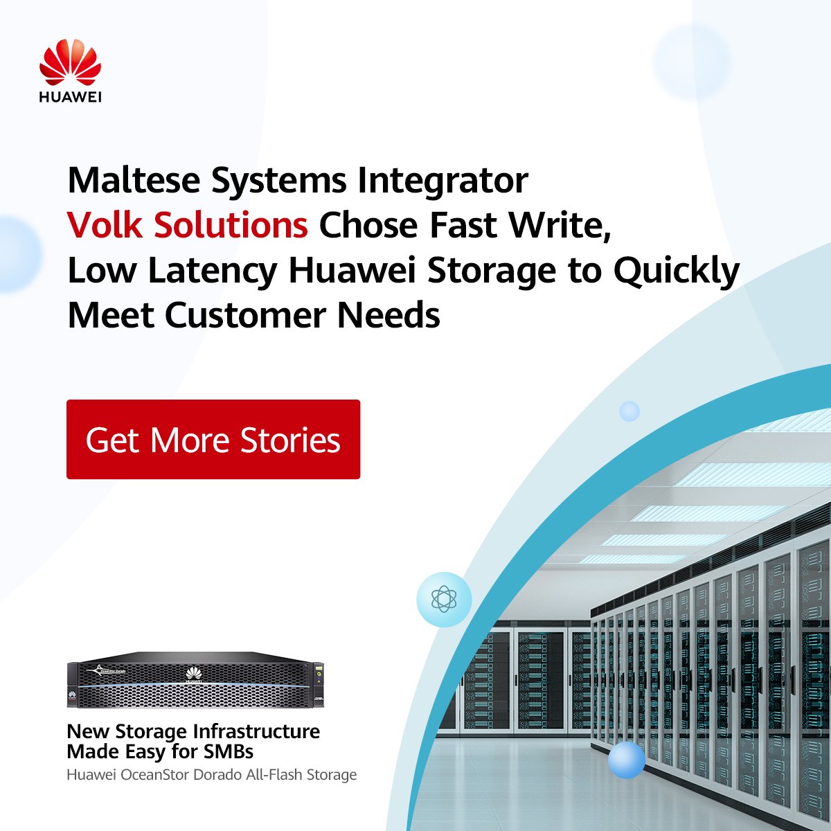 HuaweiEntEurope's tweet photo. Systems integrator Volk Solutions Malta only sells products it believes in: it chose Huawei #OceanStorDorado all-flash storage for its customers. Watch to learn why then explore more success stories of #FastTrackStorage. https://t.co/CQNKdnKLBm https://t.co/KHBoUr1gFY