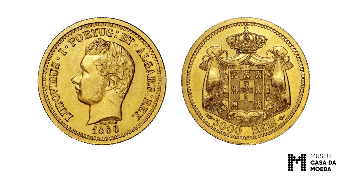 museucasamoeda's tweet image. Faz hoje 157 anos que o navio SS Great Eastern concluiu a instalação do cabo telegráfico que ligava Inglaterra e a Terra Nova. Esta peça foi cunhada em nome de D. Luís I, rei que governava em Portugal quando se deu este facto. 
#MuseuCasadaMoeda