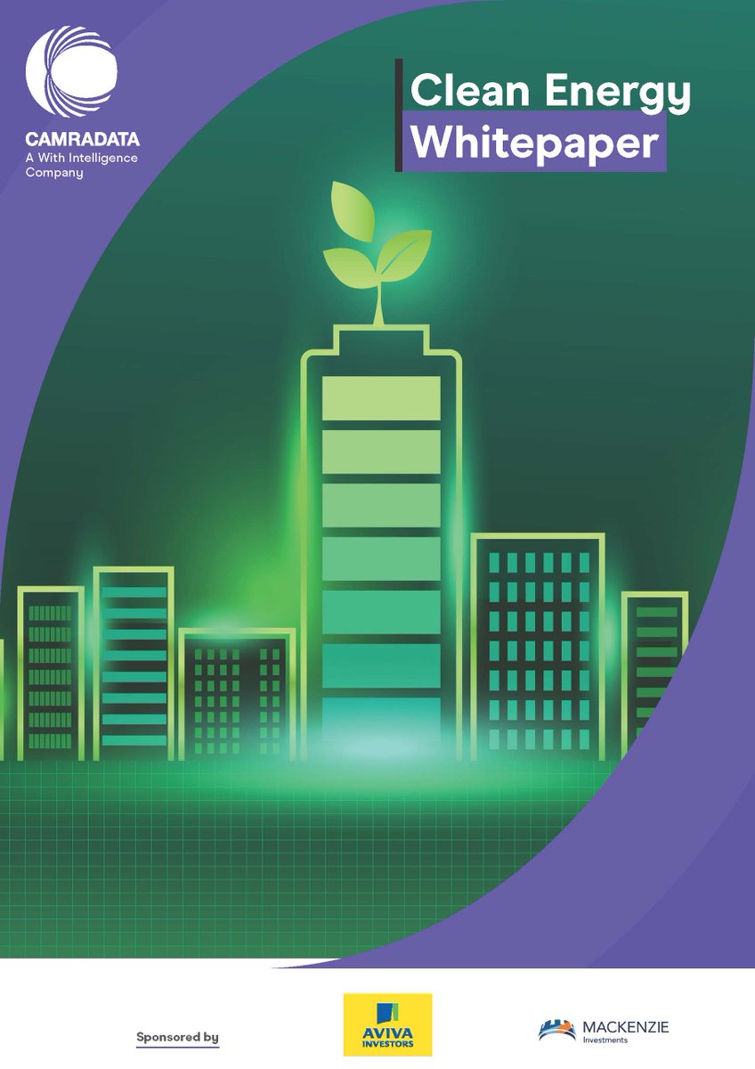 Our latest #whitepaper on #CleanEnergy is here! lnkd.in/ddSTef7m With special thanks to sponsors <a href="/avivainvestors/">Aviva Investors</a>  and <a href="/MackenzieInvest/">Mackenzie Investments</a>   participants from <a href="/CardanoUK/">Cardano</a>, @LCP_Actuaries &amp; @ South Yorkshire Pensions Authority