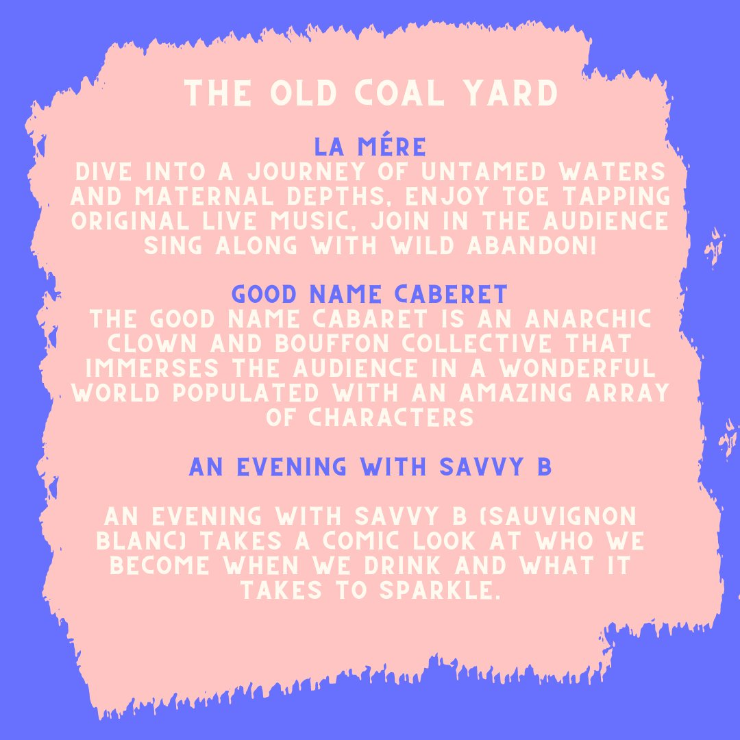 💛 TONIGHT AT THE OLD COAL YARD 💛 What a beautiful night of cabaret and comedy 💕 Starting of the day is La Mére at 4:30pm, The Good Name Cabaret at 6:30pm and An Evening with Savvy B at 8:30pm - all that in one night? We really are spoiling you now 😉 newcastlefringe.co.uk/whatson