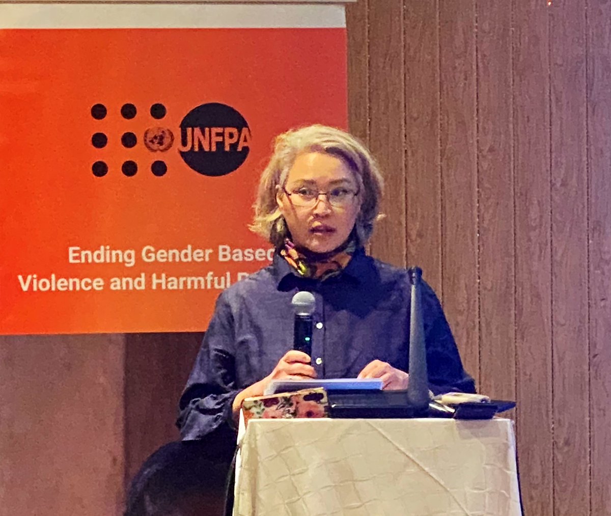 UNZimbabwe's tweet photo. .@UNFPA_Zimbabwe Deputy Rep @kadyrkulova1 says empowering women & girls with quality education & access to family planning services is critical for them to realize their aspirations #SWOP2023 #SDGs https://t.co/eIW29aBrd7