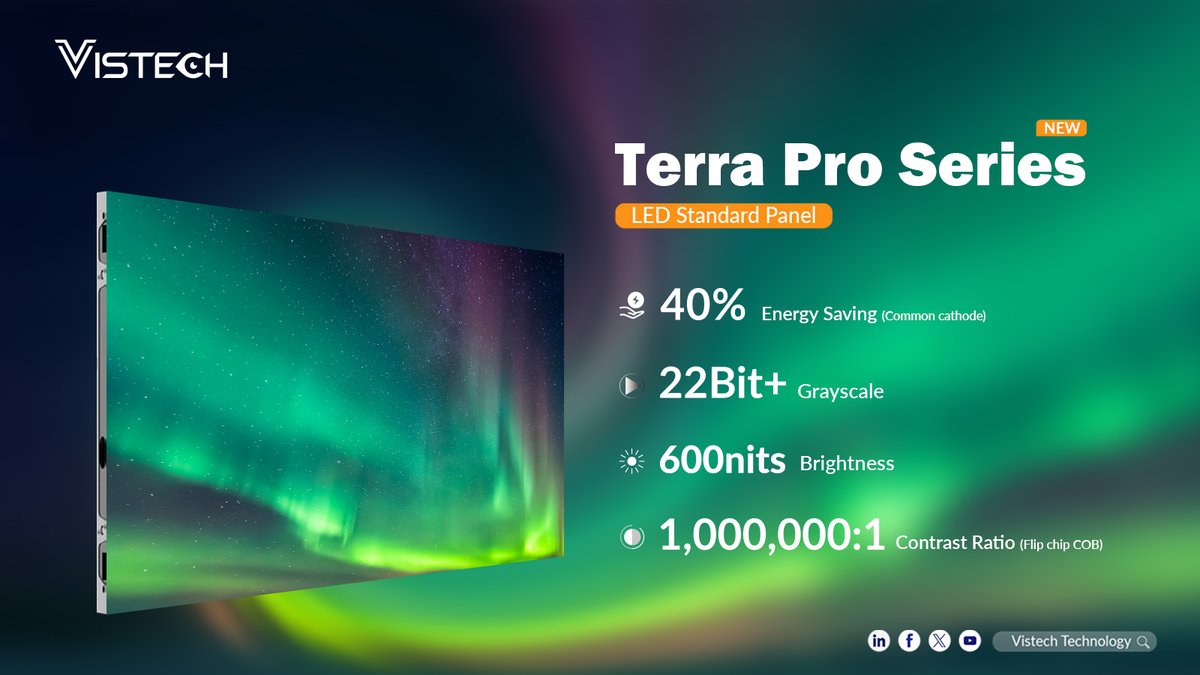 Vistech_Tech's tweet photo. One look at the Terra Pro's breathtaking visuals, and it was clear why it captivated audiences at #InfocommChina 2023. The Terra Pro boasts a wide colour gamut, delivering vibrant, lifelike, and exquisite visuals.
For more: https://t.co/104qgq02VK
#avtweeps #leddisplay https://t.co/lhB9hyrIPh