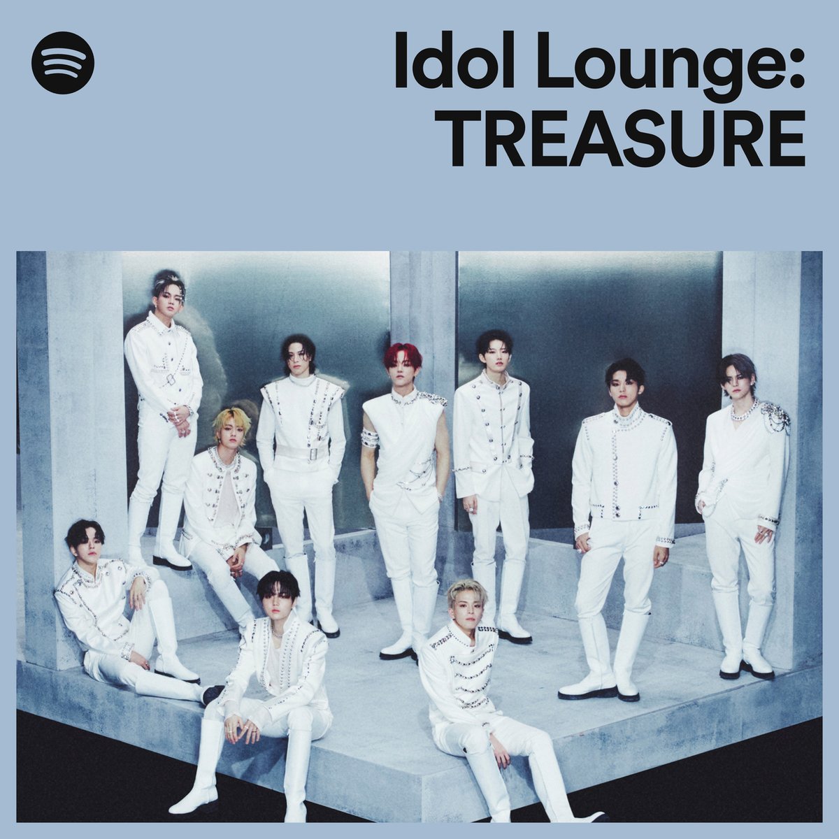 SpotifyKpop's tweet photo. if you’re looking for some new song recs, @ygtreasuremaker is here to give your playlist a reboot

check out all of the TREASURE boys’ recommendations on their Idol Lounge playlist now! https://t.co/iXx9N8EUKI https://t.co/FYoJgAwTze