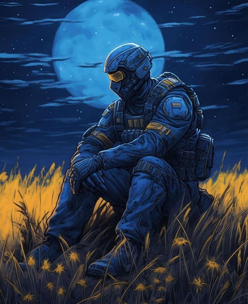 kardinal691's tweet photo. #Day519 of the 10-year war, which has been going on for centuries.
We are one day closer to Victory.
Morning 💙💛
Art by: @zubenko_ai_art
#ukraine #putinisamasskiller #putinisawarcriminal @kardinal691 https://t.co/8xZFBoHBow