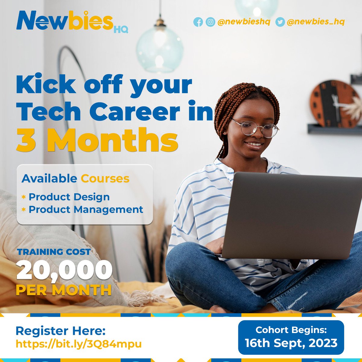 newbiesedge's tweet photo. Thrilled to finally unveil this 🙌 

Embark on your Tech journey with @Newbies_hq - The perfect launchpad for your career!

No prior experience needed📌
Our program will guide you from the basics to the pinnacle of success 

Register Here 👉🏾 https://t.co/OB3HZXtprR

#tech4africa https://t.co/GbD1D0wR66