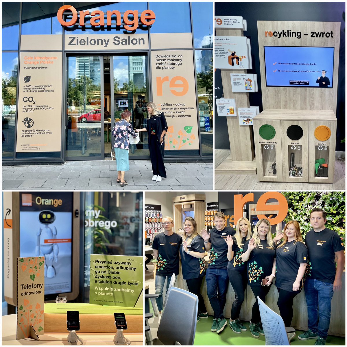 Small steps sometimes make a big difference. We have just opened our second Green Smart Store🍀in <a href="/warszawa/">Warszawa</a> #Sezam. We educate and show that together we can do more to protect the environment. Refurbished smartphones, eco-friendly accessories, repair service. #OrangeGoesGreen