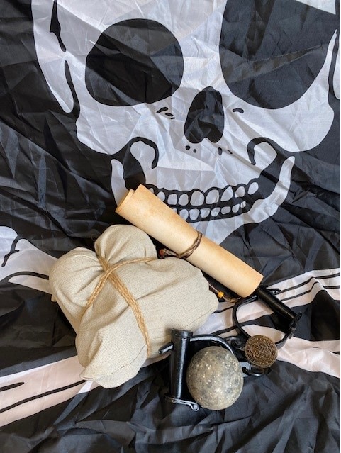 Argh me hearties, join us for some FREE pirate activities 🏴‍☠️🦜tomorrow morning at Marlands Shopping Centre. 10am to 4pm. Children will have a chance to design their own treasure map and pirate hat as well as handle some fascinating artefacts, including a real cannon ball!