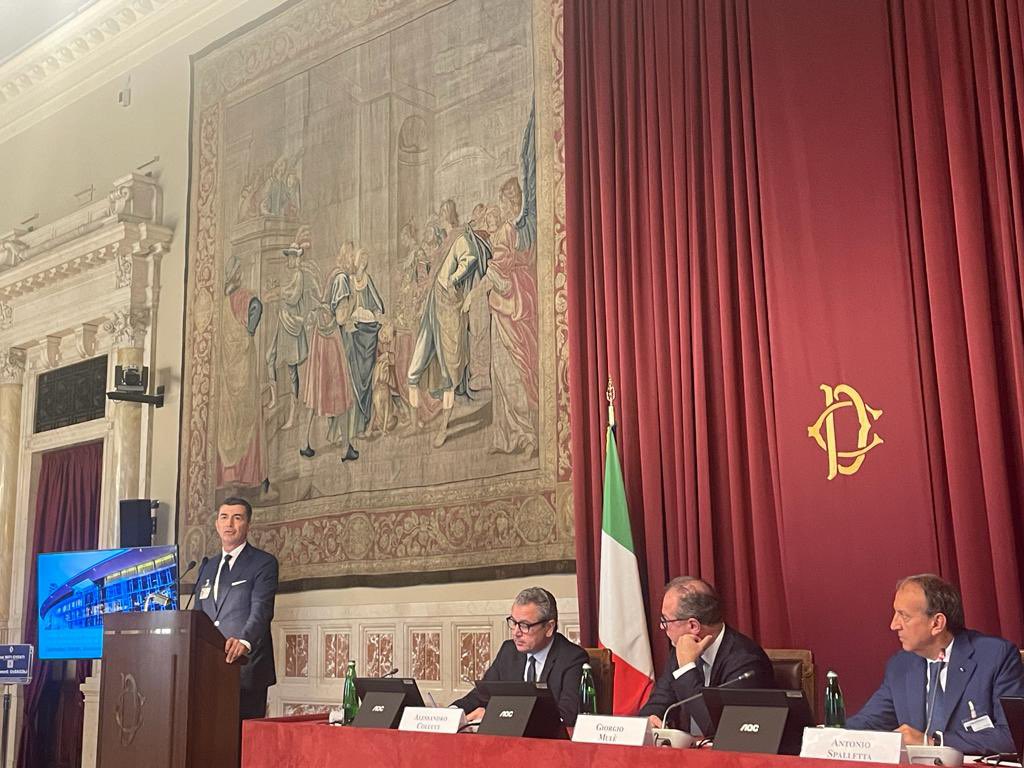 gmanghi's tweet photo. Bellissima opportunità poter raccontare i nostri progetti in Italia nel convegno “A scuola di sovranità per le Infrastrutture Digitali: sviluppo e sicurezza tra atlanti e Atlantismo”, alla Camera dei Deputati - Sala della Regina. 
#trasformazionedigitale #quantum https://t.co/WRUpO6t2QE