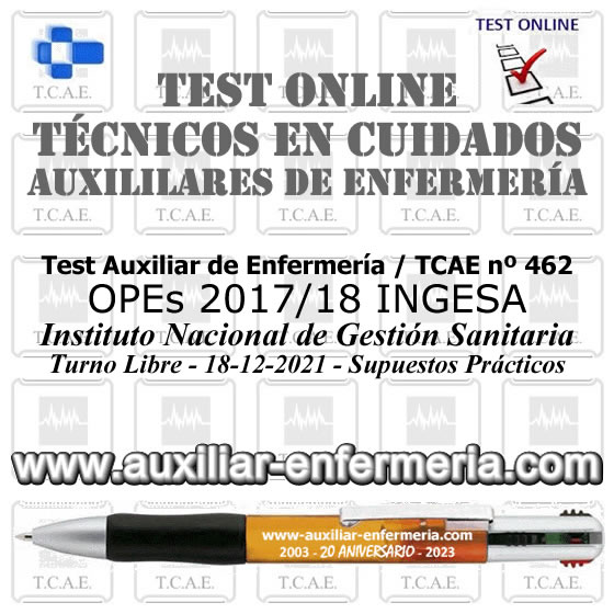 Nuevo Test Online de Técnicos/as en Cuidados Auxiliares de Enfermería / TCAE - Parte 3, Supuestos Prácticos... F2CCvjLX0AAU5YD?format=jpg&name=small