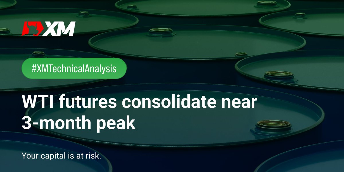 XM_COM's tweet photo. #WTI #oil futures remain flat near 3-month high. Will the advance resume?

Latest technical report 👉 https://t.co/tk25Mr0jdG

#XM #XMTechnicalAnalysis https://t.co/3NpyAfyz0U