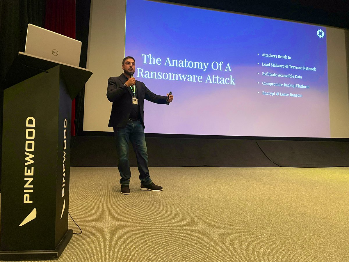 Mission underway! <a href="/rubrikInc/">Rubrik</a> kicking off the first assignment with a resonating theme for Pinewood, identify and remove the bad actors! #cyberresilenence #CyberSecurity #ransomware #zerotrust #immutabilty